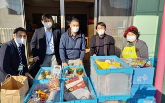 令和３年１月21日NPO法人フードバンク狛江に食品寄贈